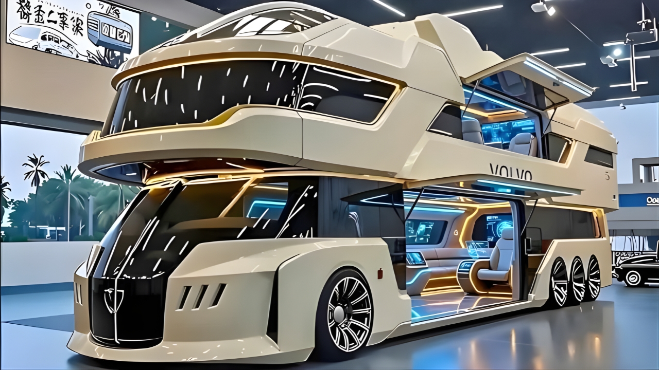 2026 Volvo Electric Motorhome Unveiled : Luxury Camper Van with Smart Tech, AWD, and 600km Range